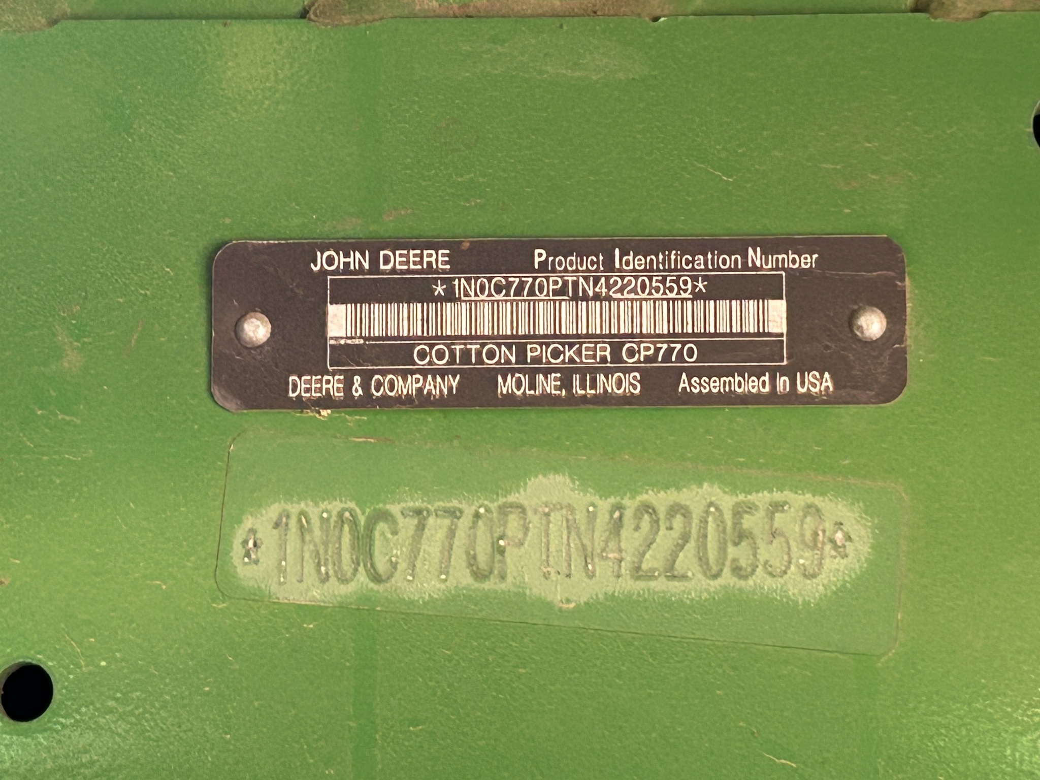 2022 John Deere CP770 Cotton Equipment