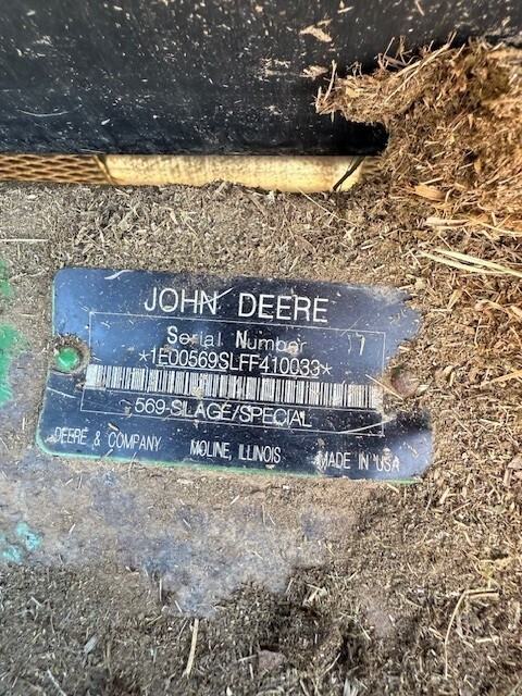 2015 John Deere 569 Silage Special Round Baler