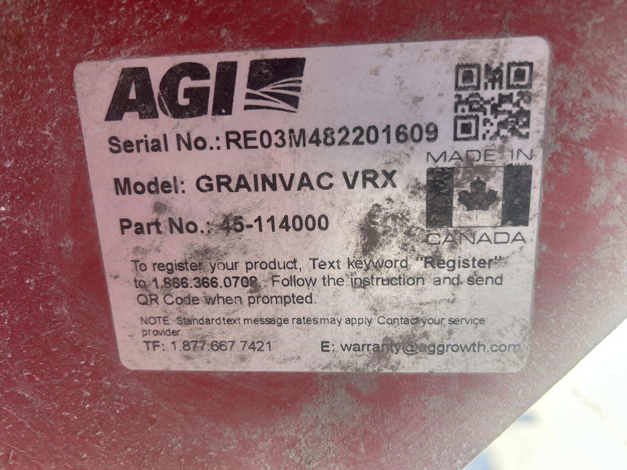 2023 Rem VRX Grain Vac