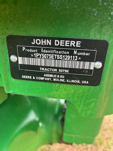 2025 John Deere 5075E Tractor