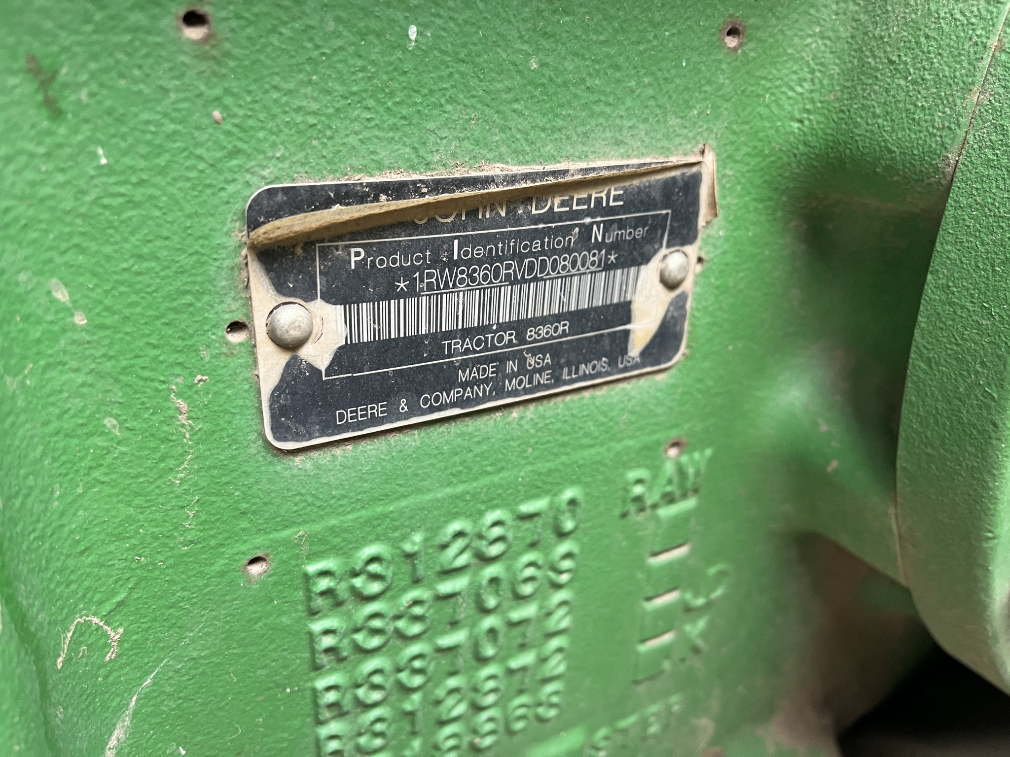 2013 John Deere 8360R Tractor