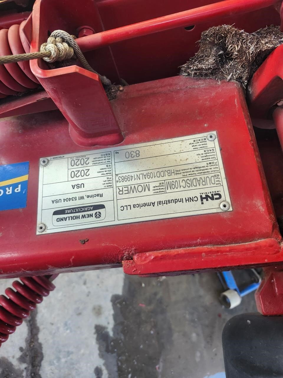 2020 New Holland DURADISC 109M Disk Mower