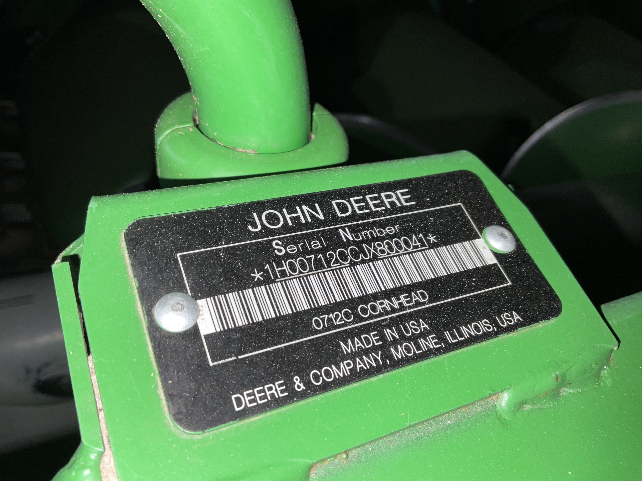 2018 John Deere 712C Corn Head