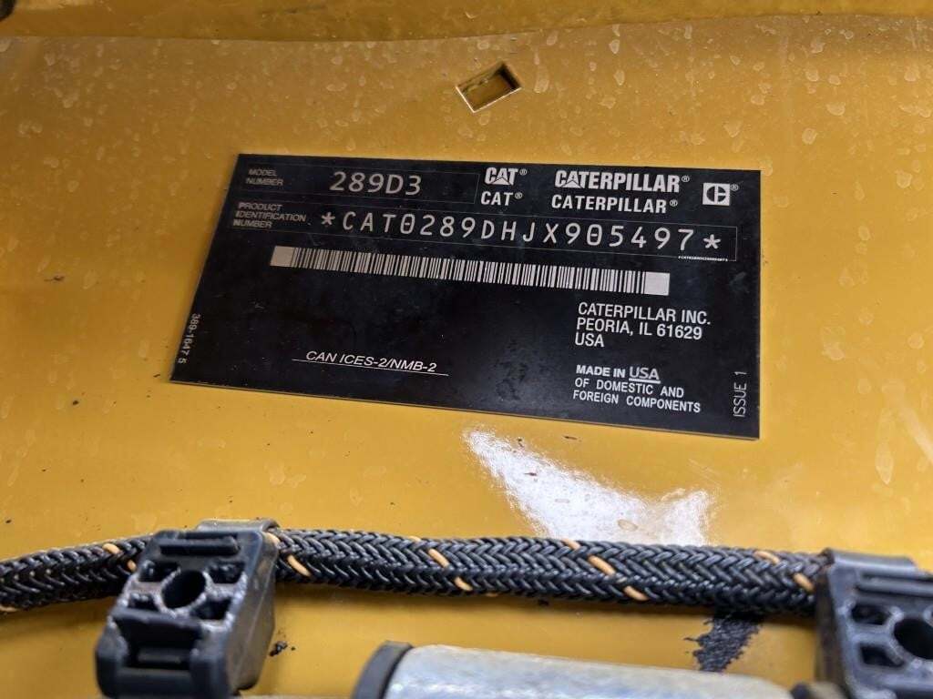 2021 Caterpillar 289D3 Skid Steer