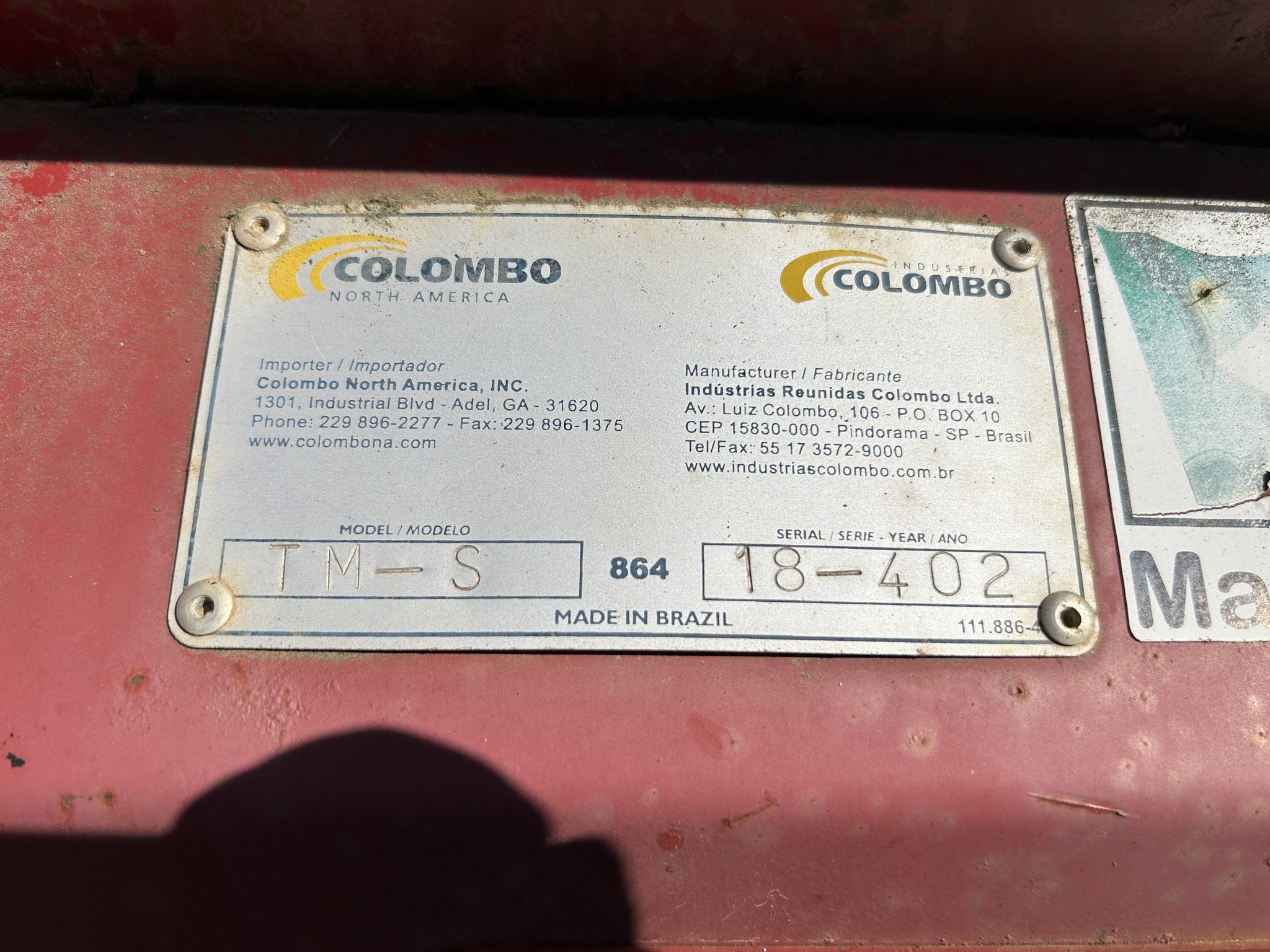 2018 Colombo TM Peanut Equipment