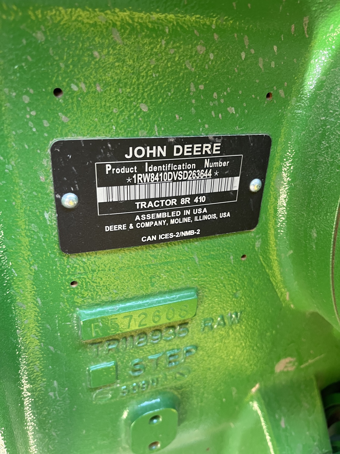 2025 John Deere 8R 410 Tractor