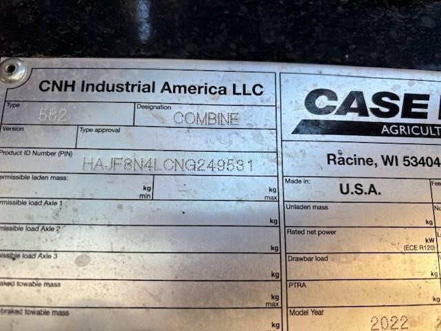 2023 Case IH 8250 Combine