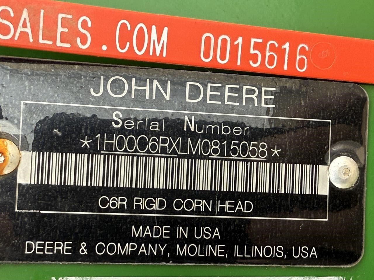 2021 John Deere C6R Corn Head