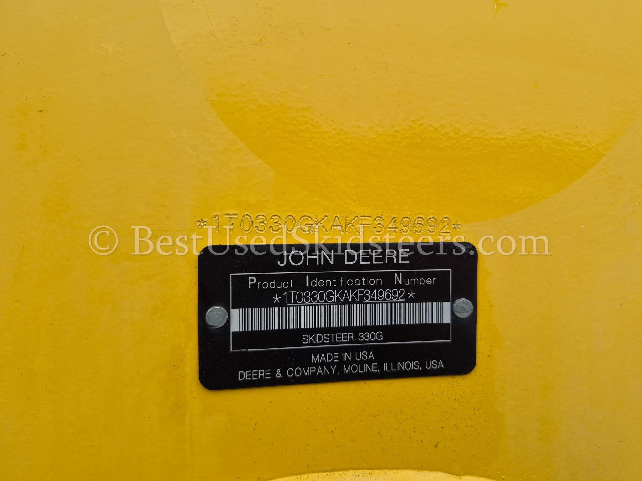 2019 Deere 330G Skid Steer