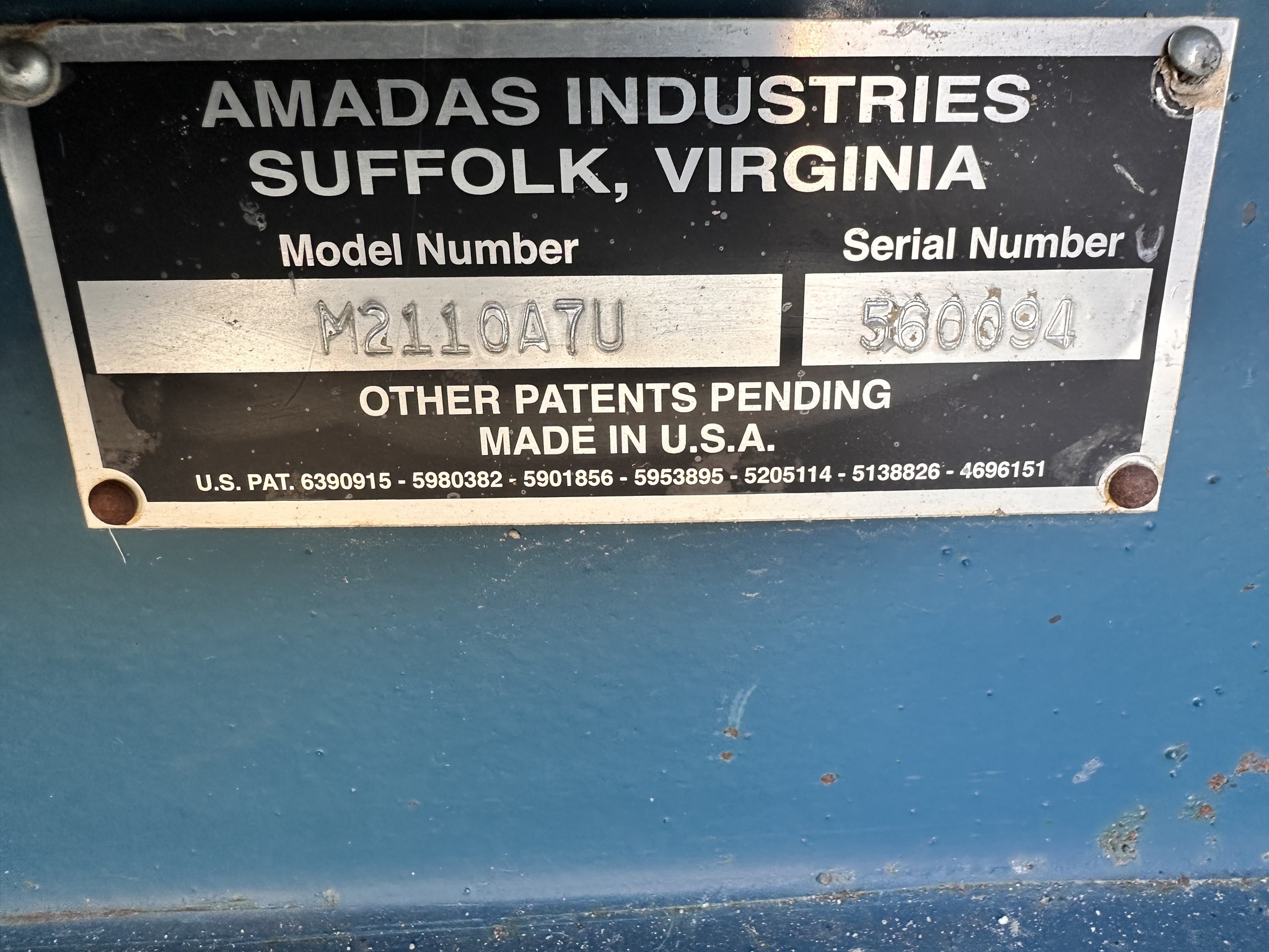 2018 Amadas 2110 Peanut Equipment