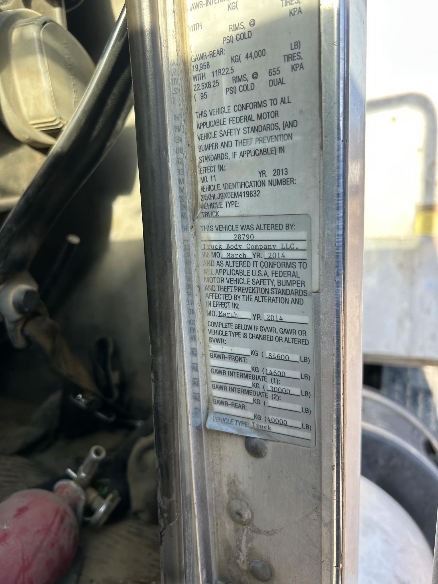 2014 Kenworth T370 Miscellaneous