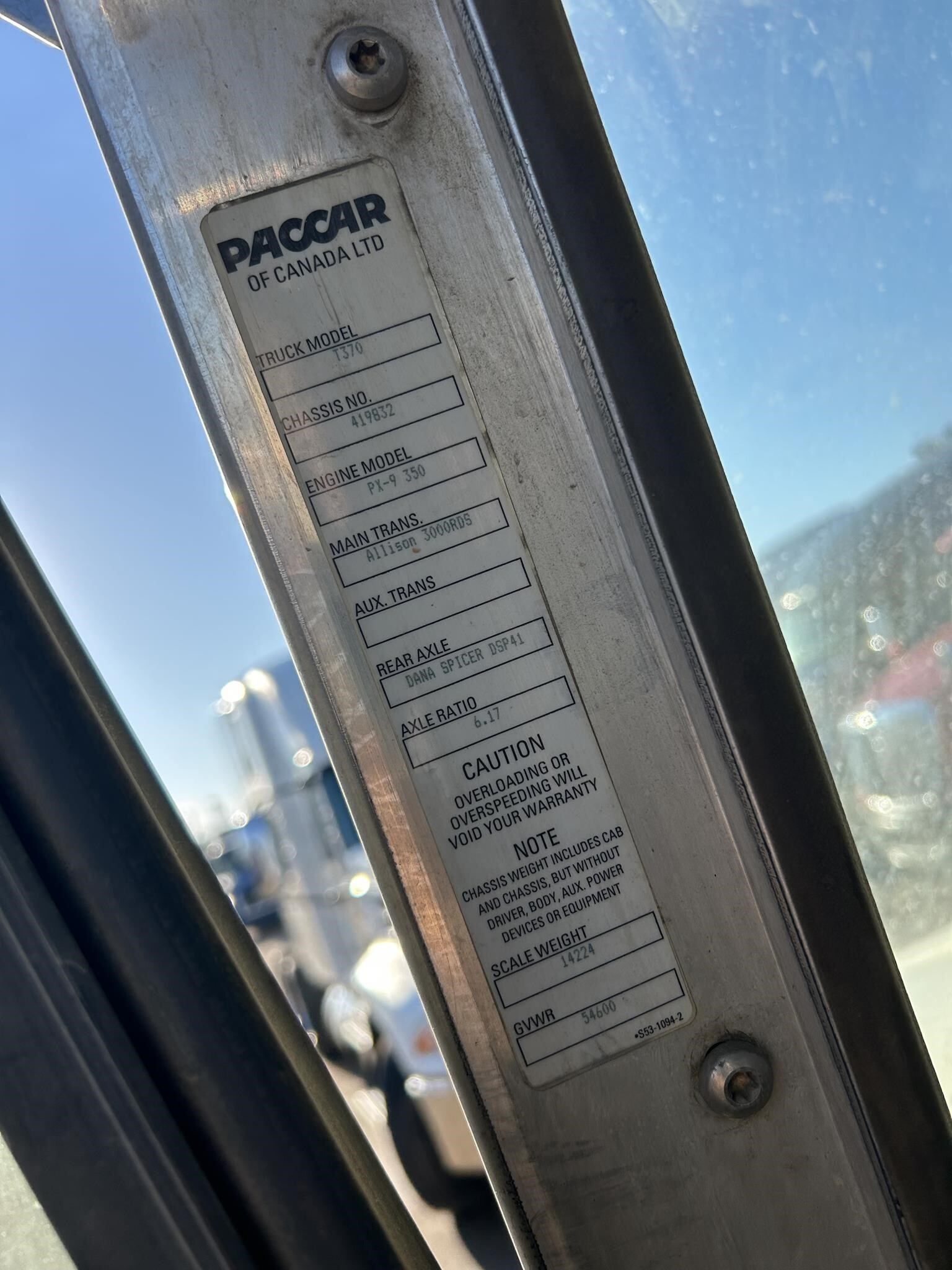 2014 Kenworth T370 Miscellaneous