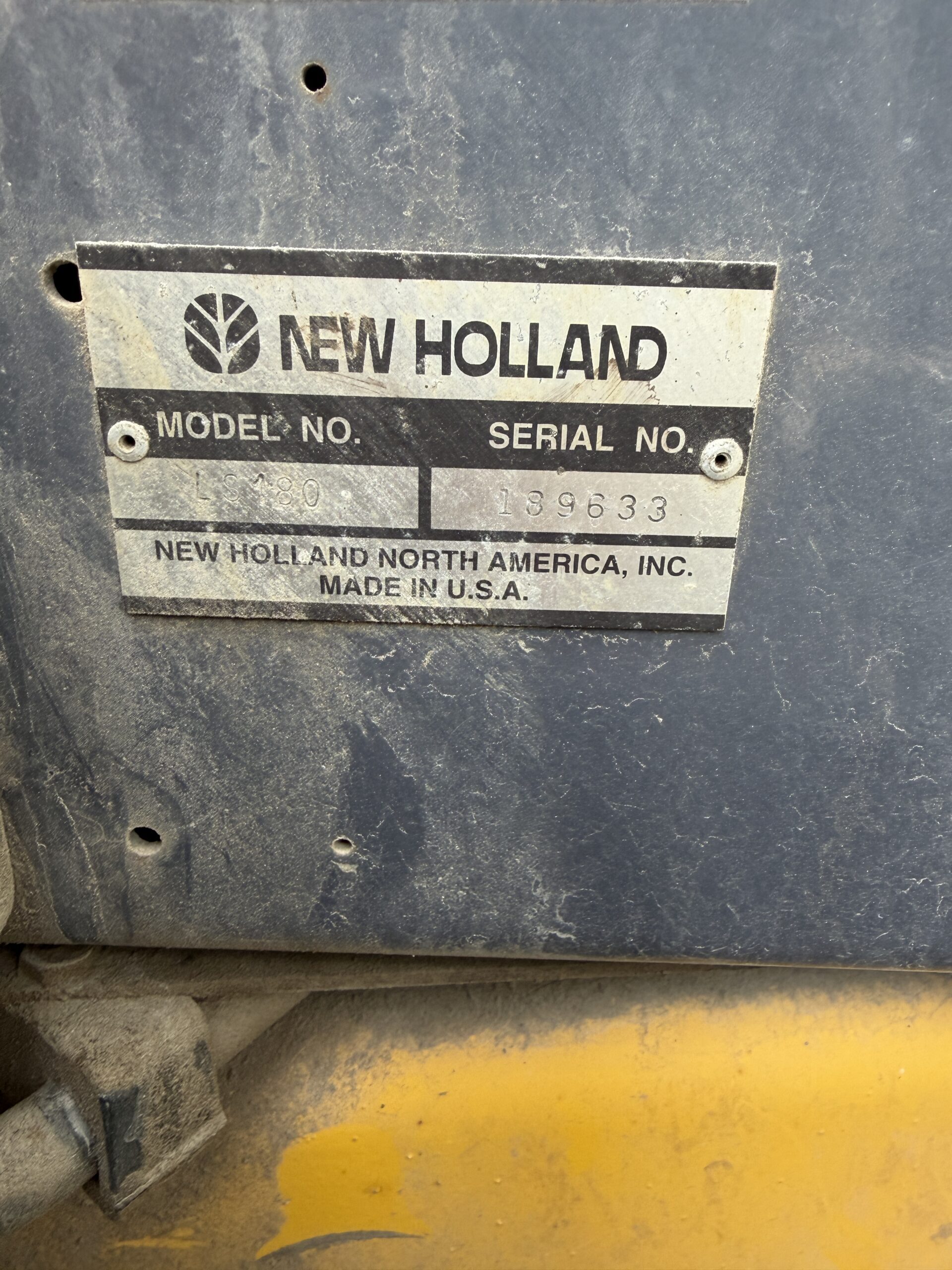 2001 New Holland LS180 Skid Steer