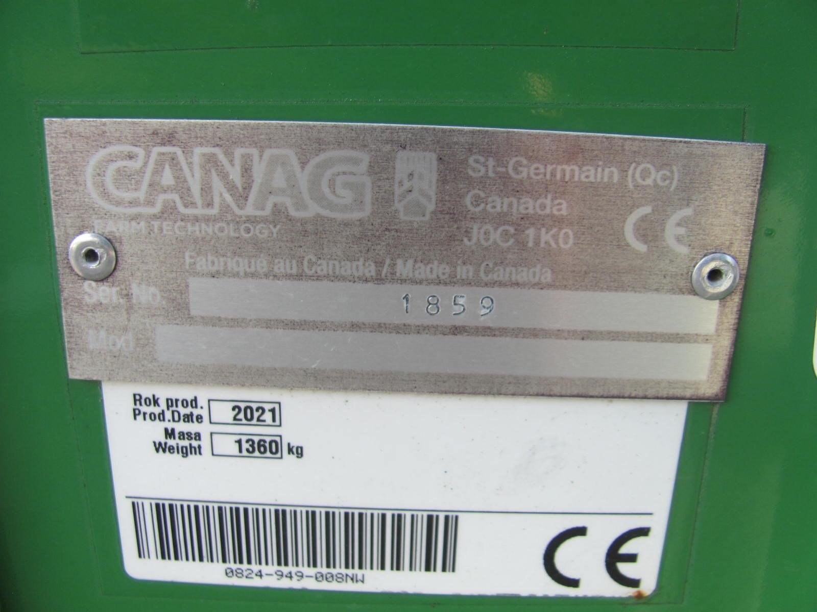 CANAG FARM TECHNOLOGY TWISTER150 Bale Wrapper - $19,900 | Machinery Pete