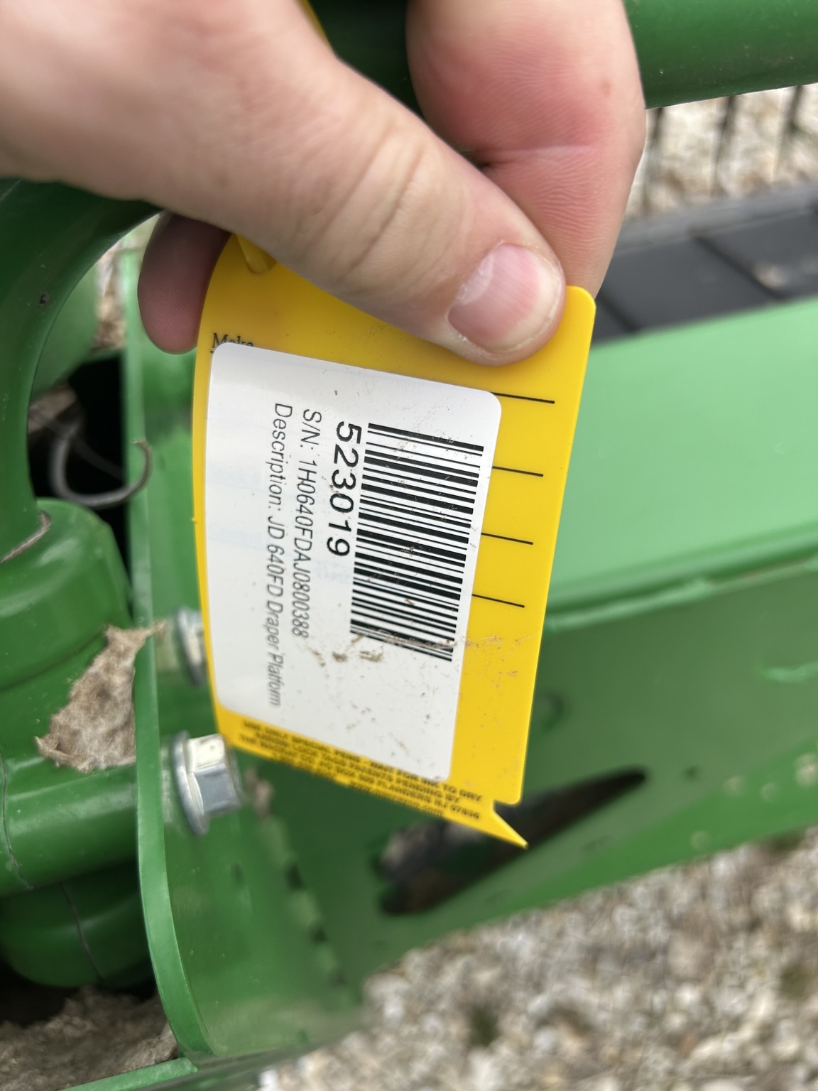 2018 John Deere 640FD Platform