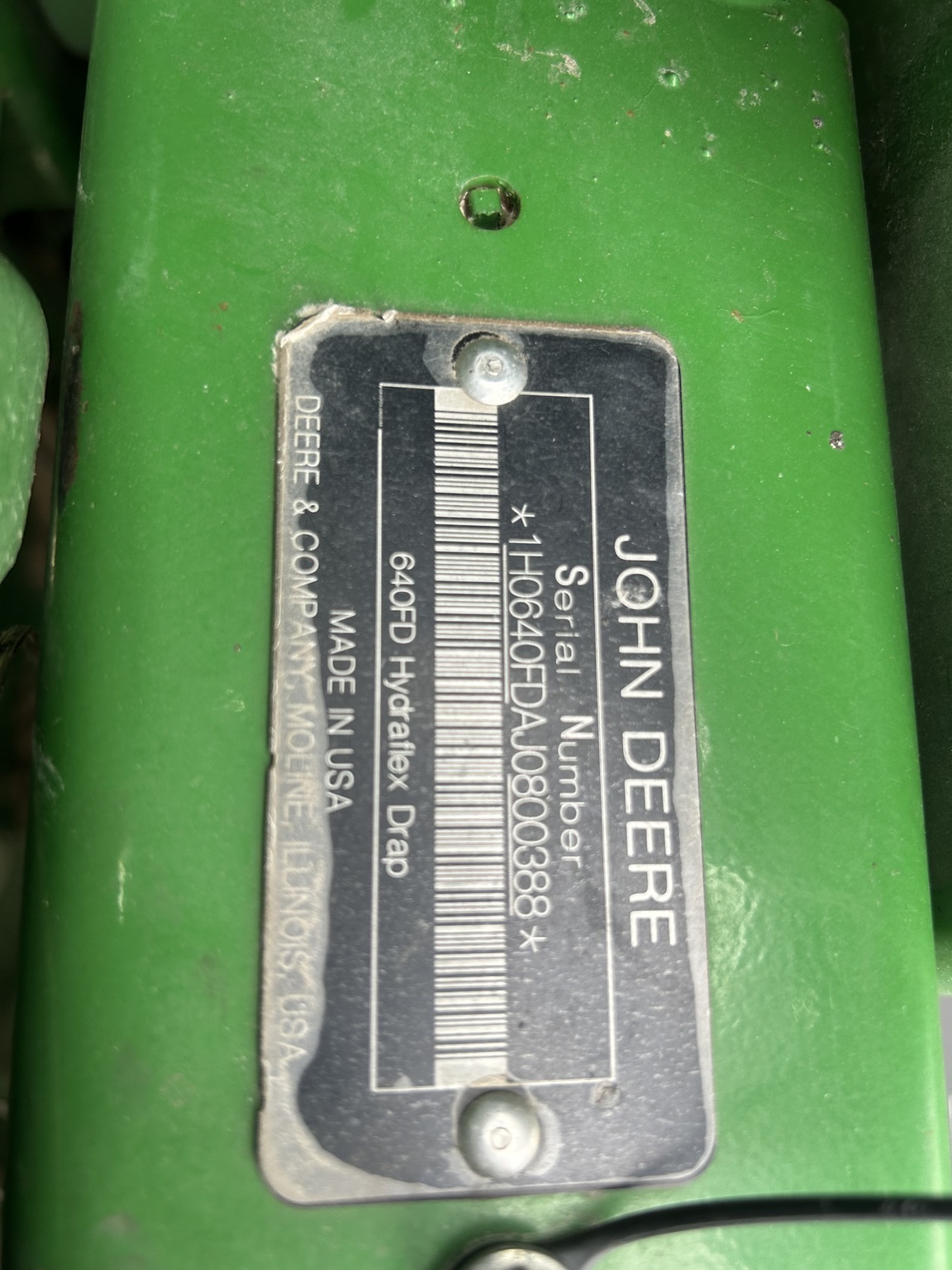 2018 John Deere 640FD Platform