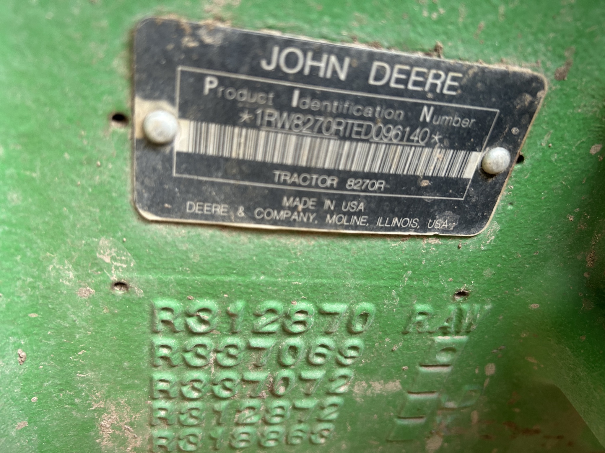 2014 John Deere 8270R Tractor