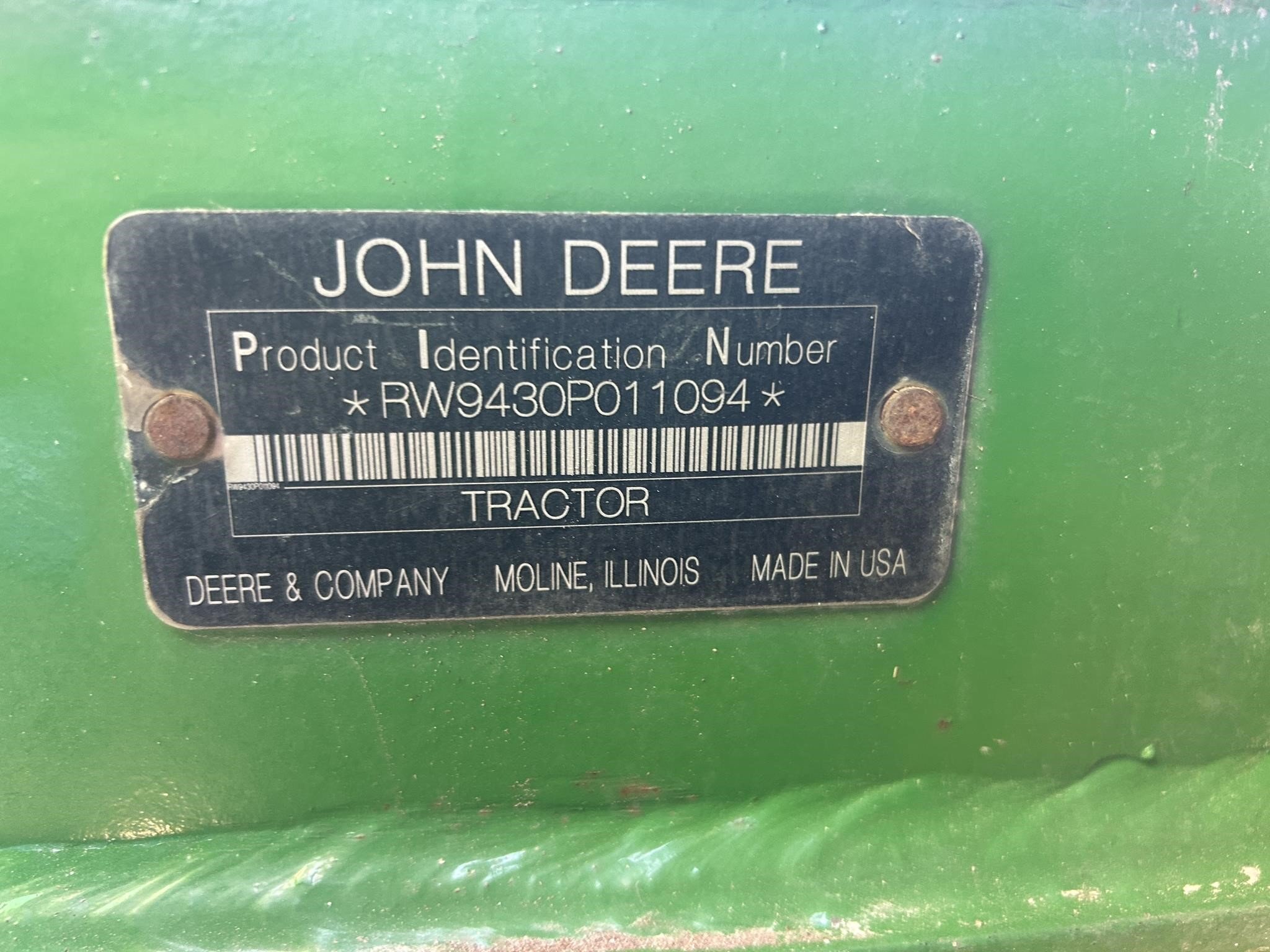 2009 John Deere 9430 Tractor
