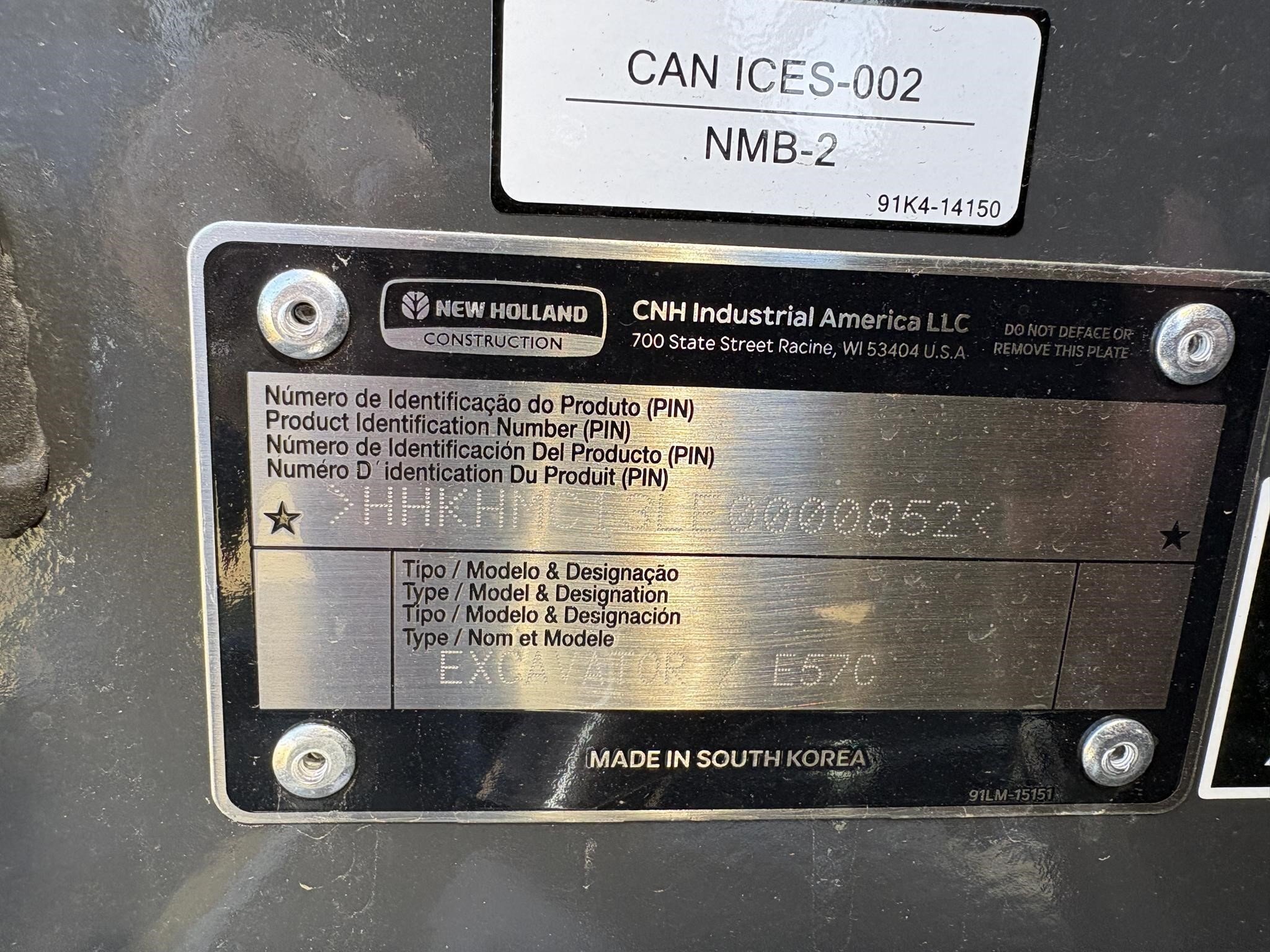 2026 New Holland E57C Excavator