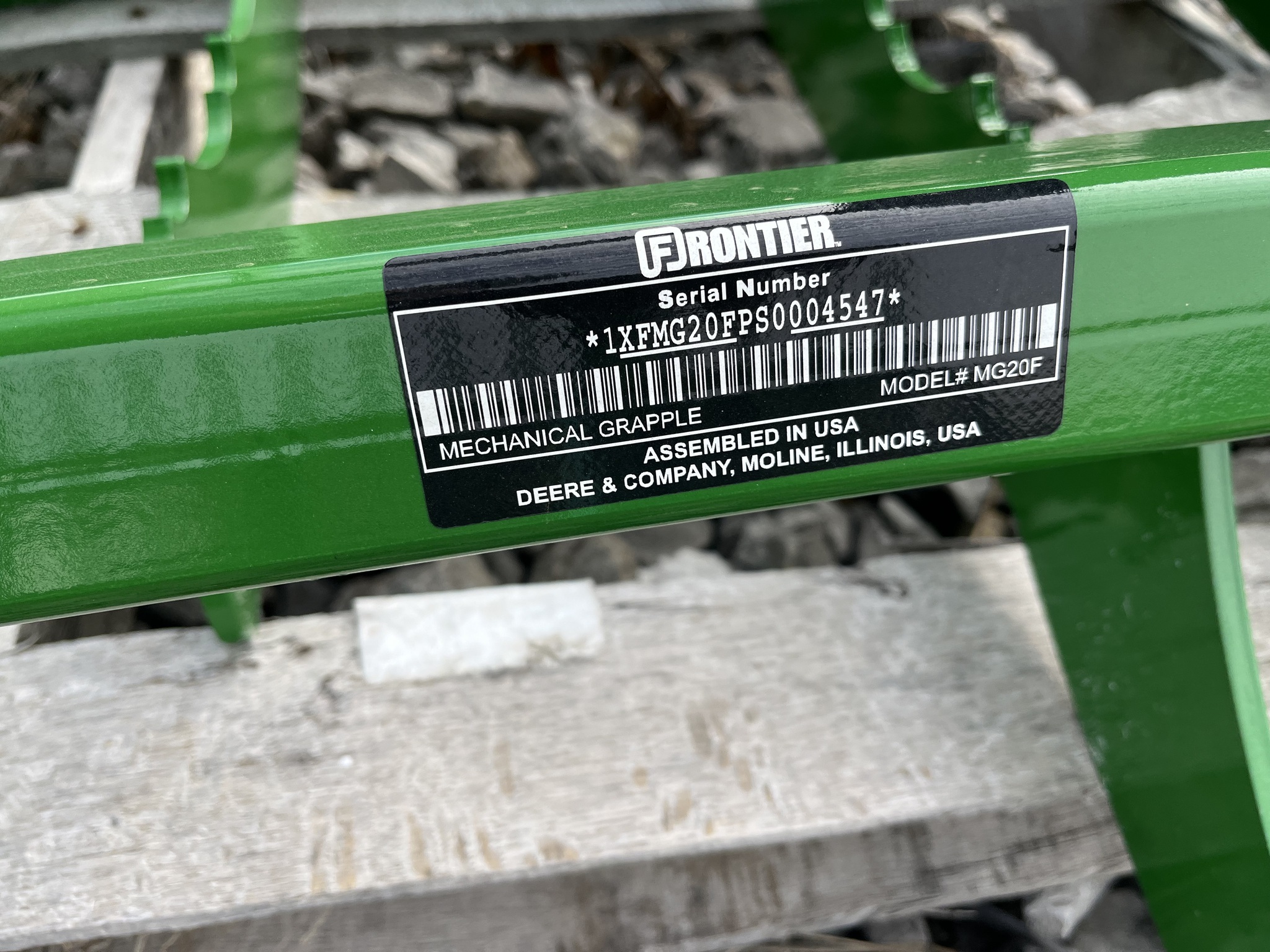 2025 Frontier MG20F Loader and Skid Steer Attachment