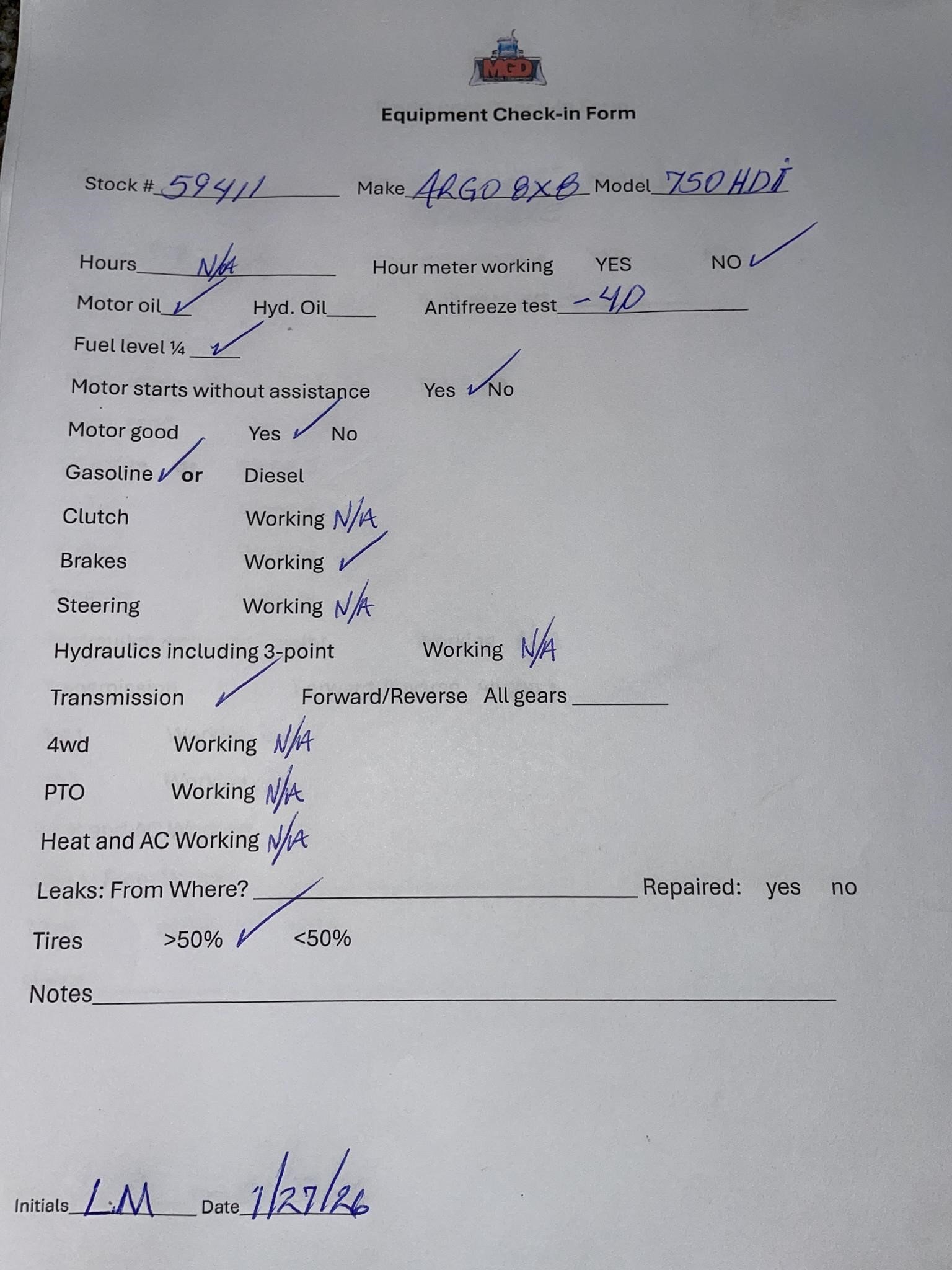 2014 Argo 750HDI ATVs and Utility Vehicle