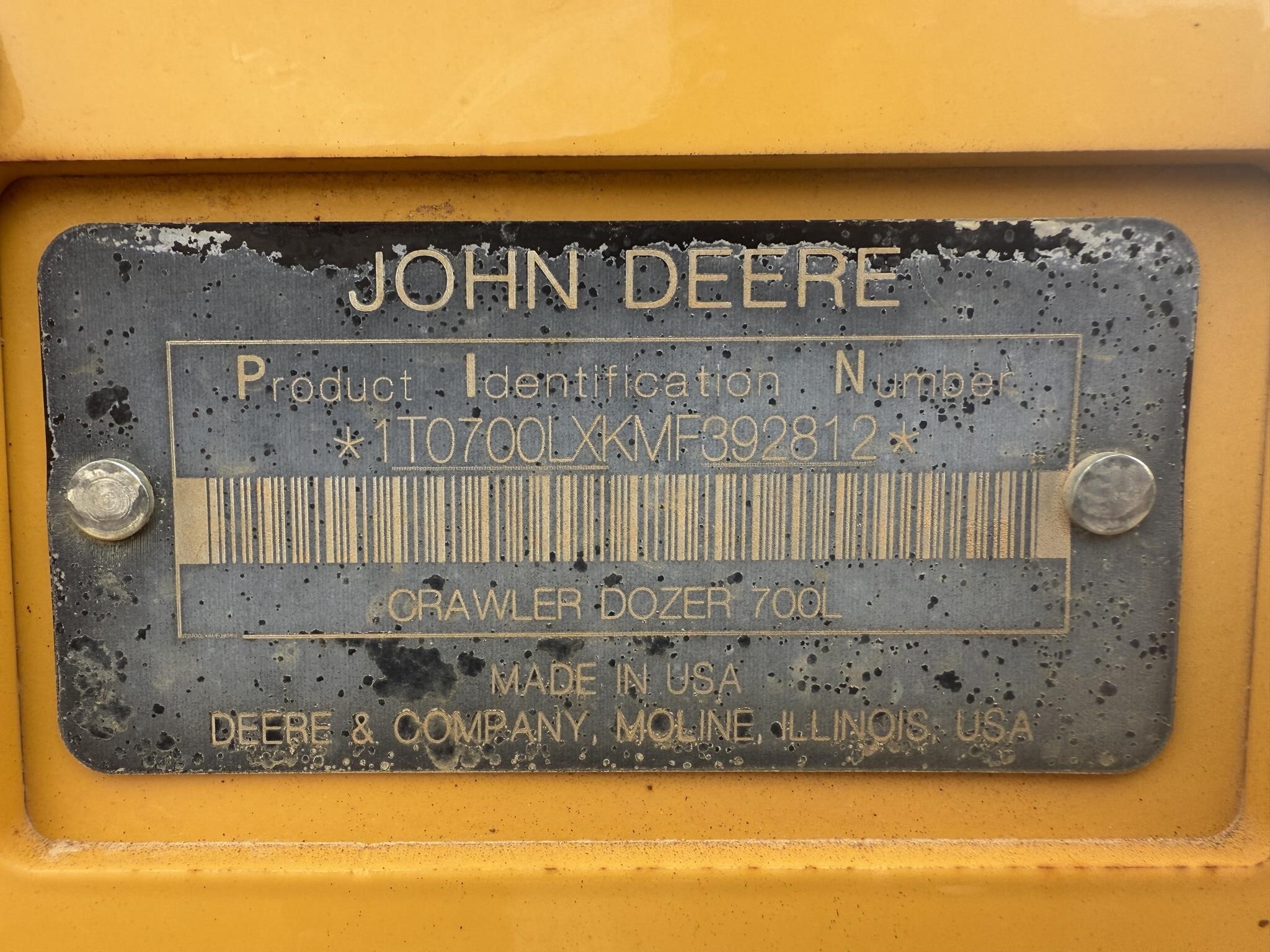 2022 Deere 700L LGP Dozer