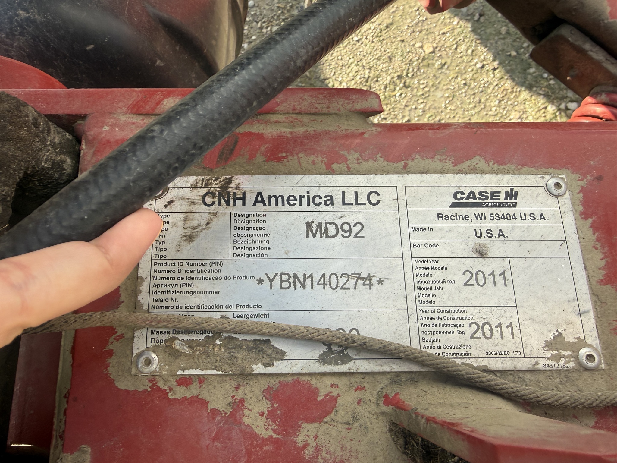 2011 Case IH MD92 Disk Mower