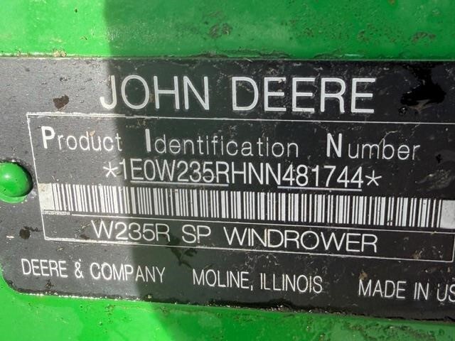 2023 John Deere W235R Self-Propelled Windrowers and Swather
