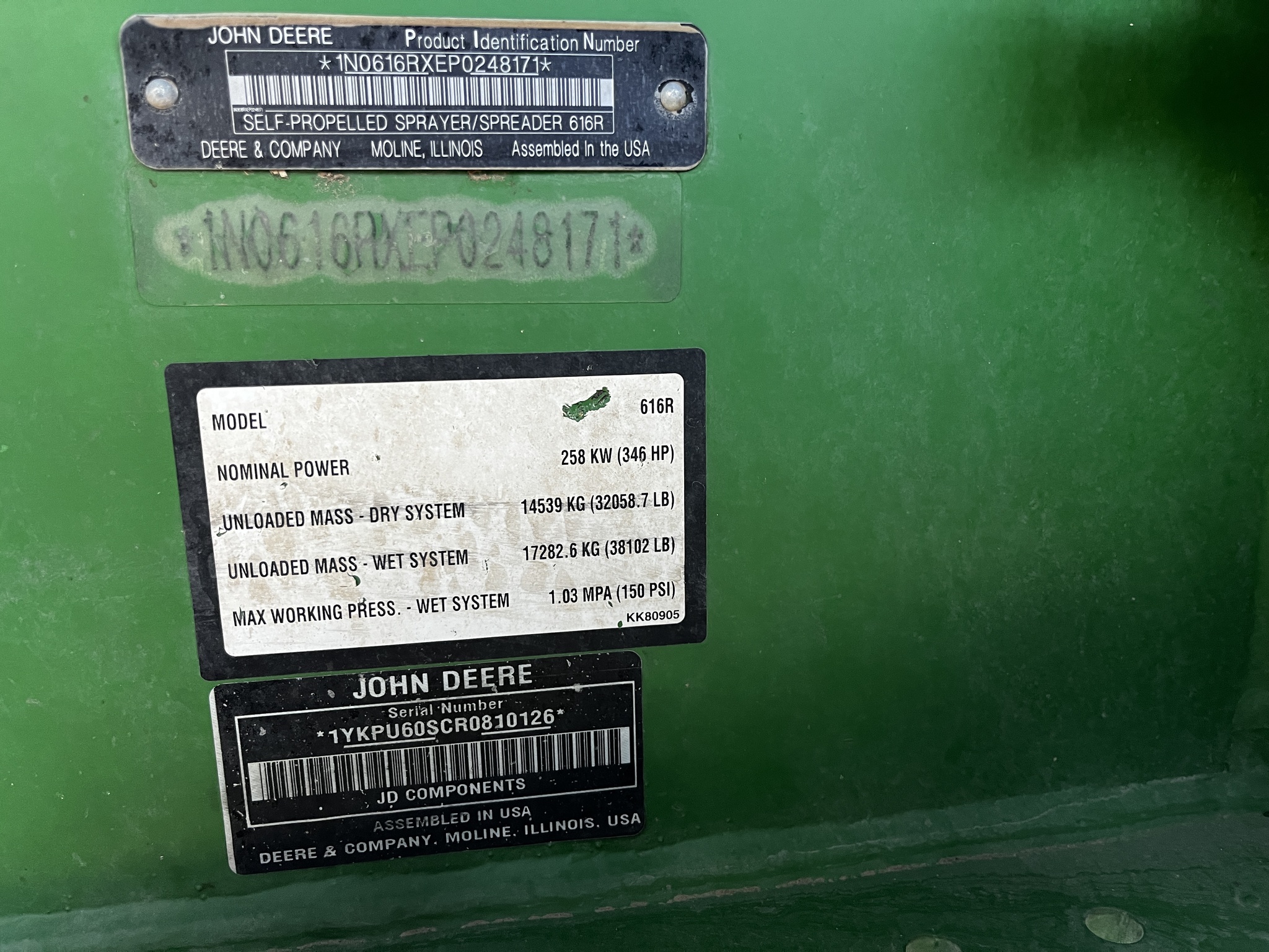 2024 John Deere 616R Self-Propelled Sprayer