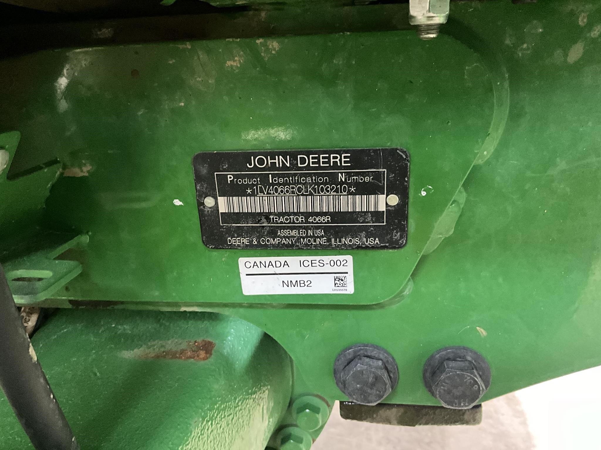 2021 John Deere 4066R Tractor