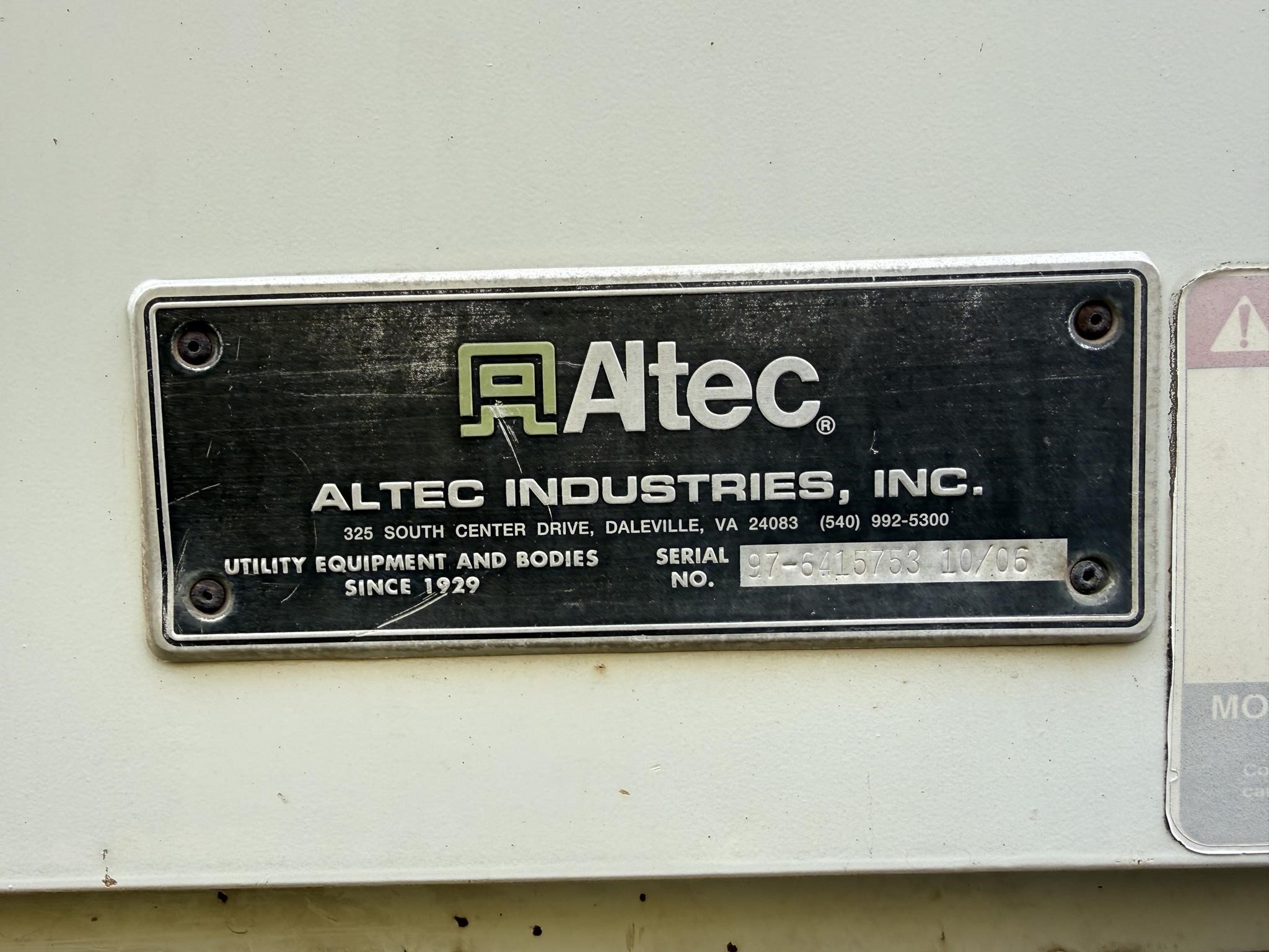 2007 Altec AA755L Crane