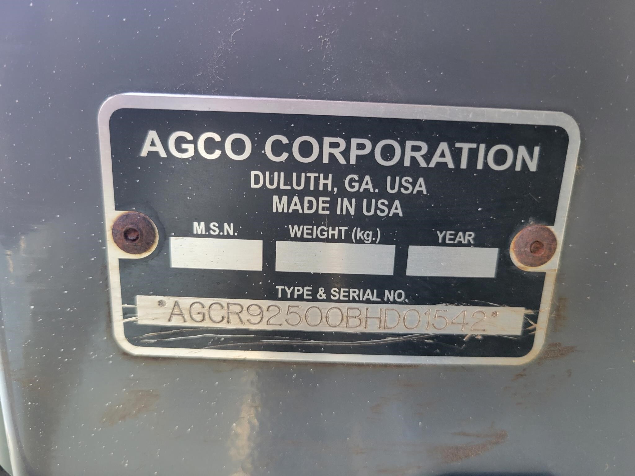 2011 Gleaner 9250 Platform