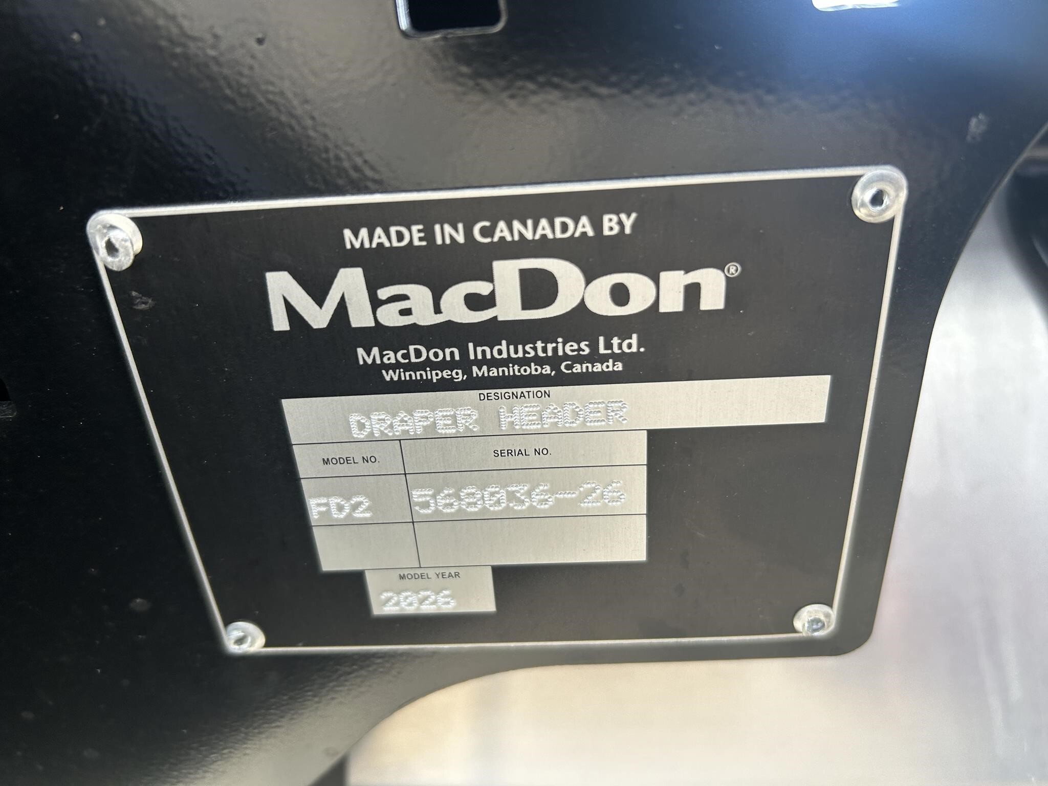 2026 MacDon FD240 Platform
