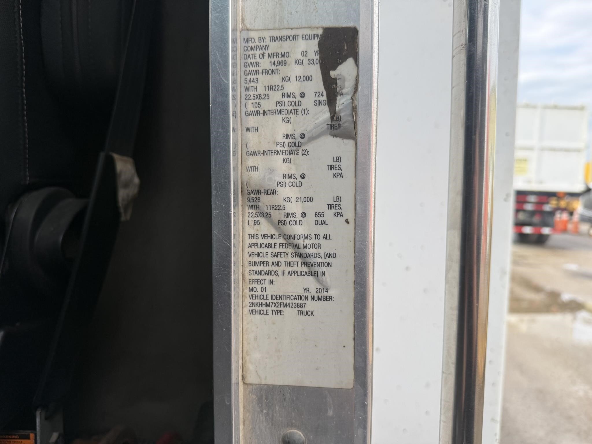 2015 Kenworth T370 Miscellaneous