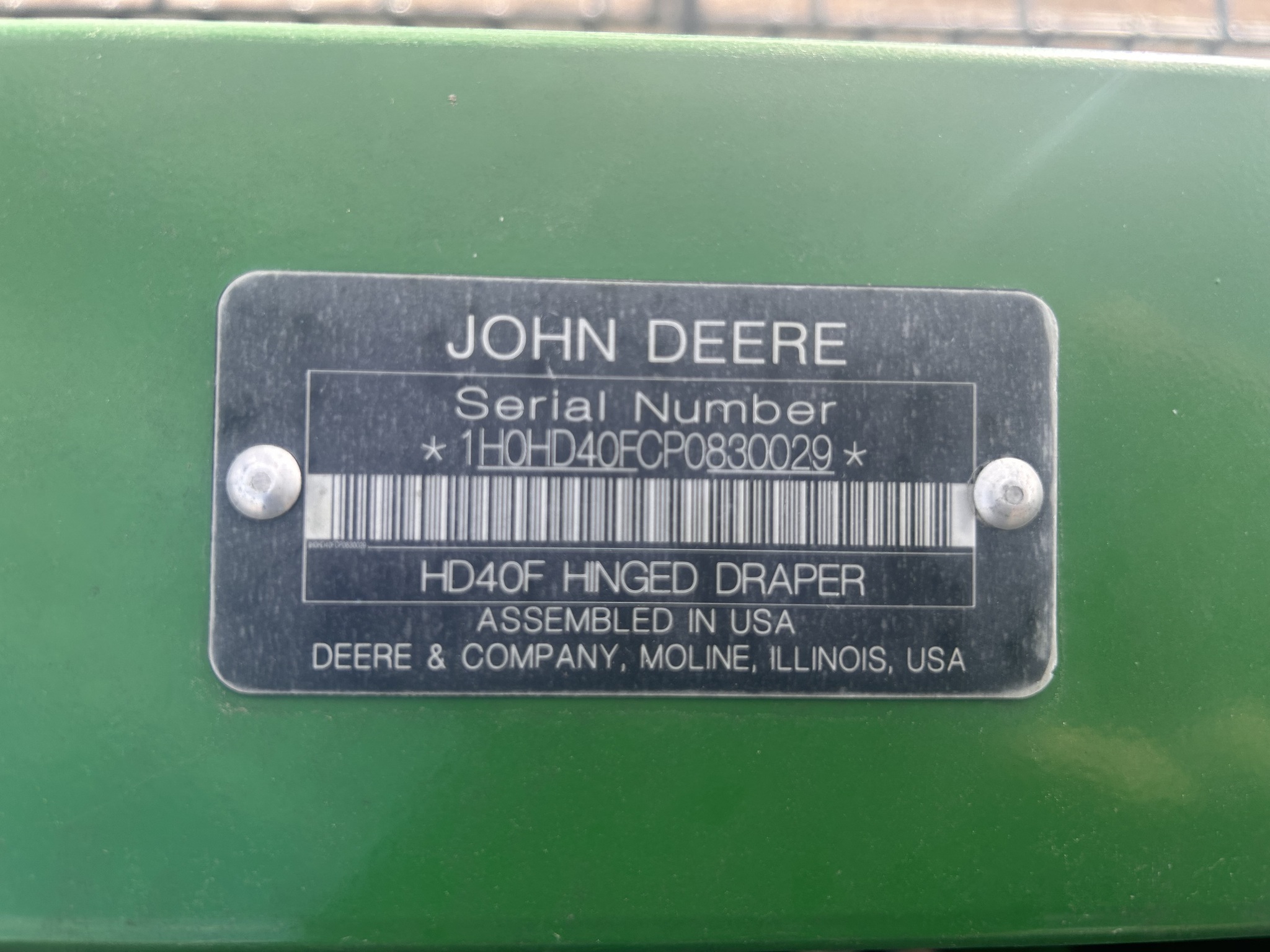 2024 John Deere HD40F Platform