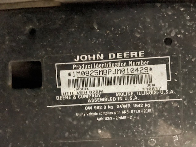 2018 John Deere XUV 825M S4 ATVs and Utility Vehicle