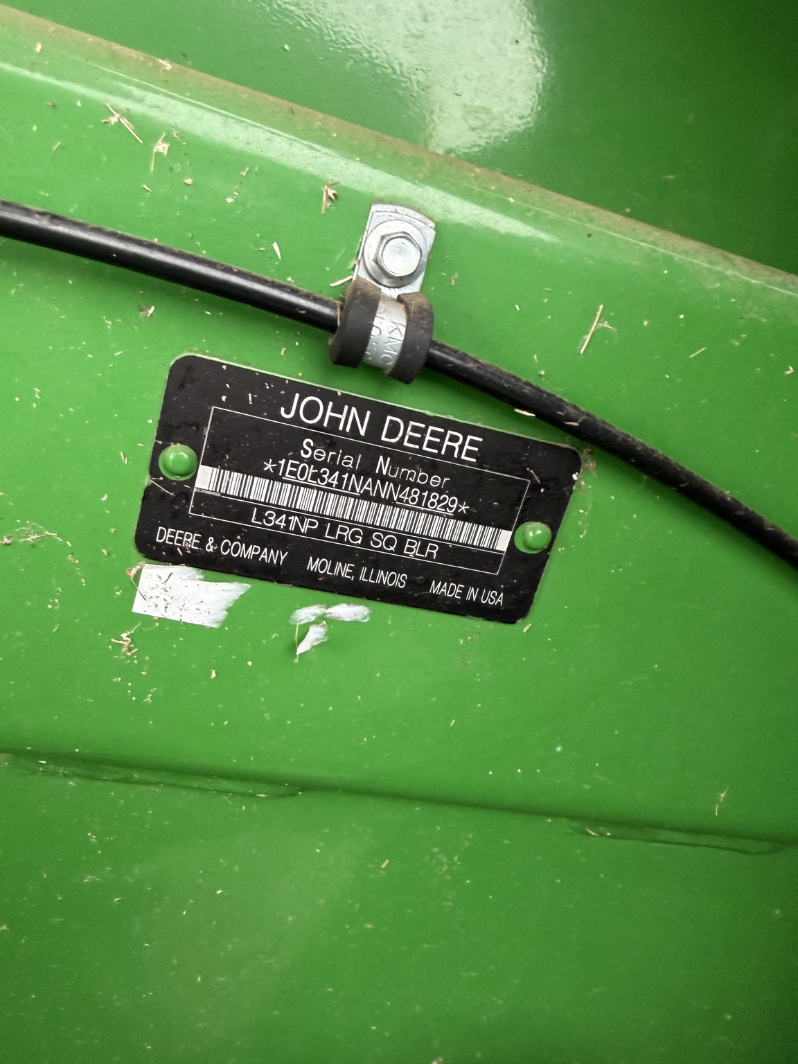 2022 John Deere L341 Big Square Baler