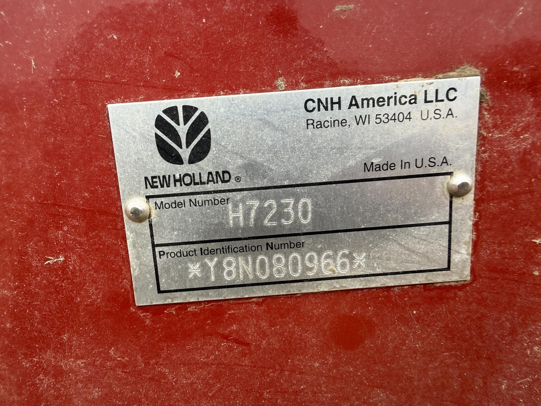 2008 New Holland H7230 Mower Conditioner