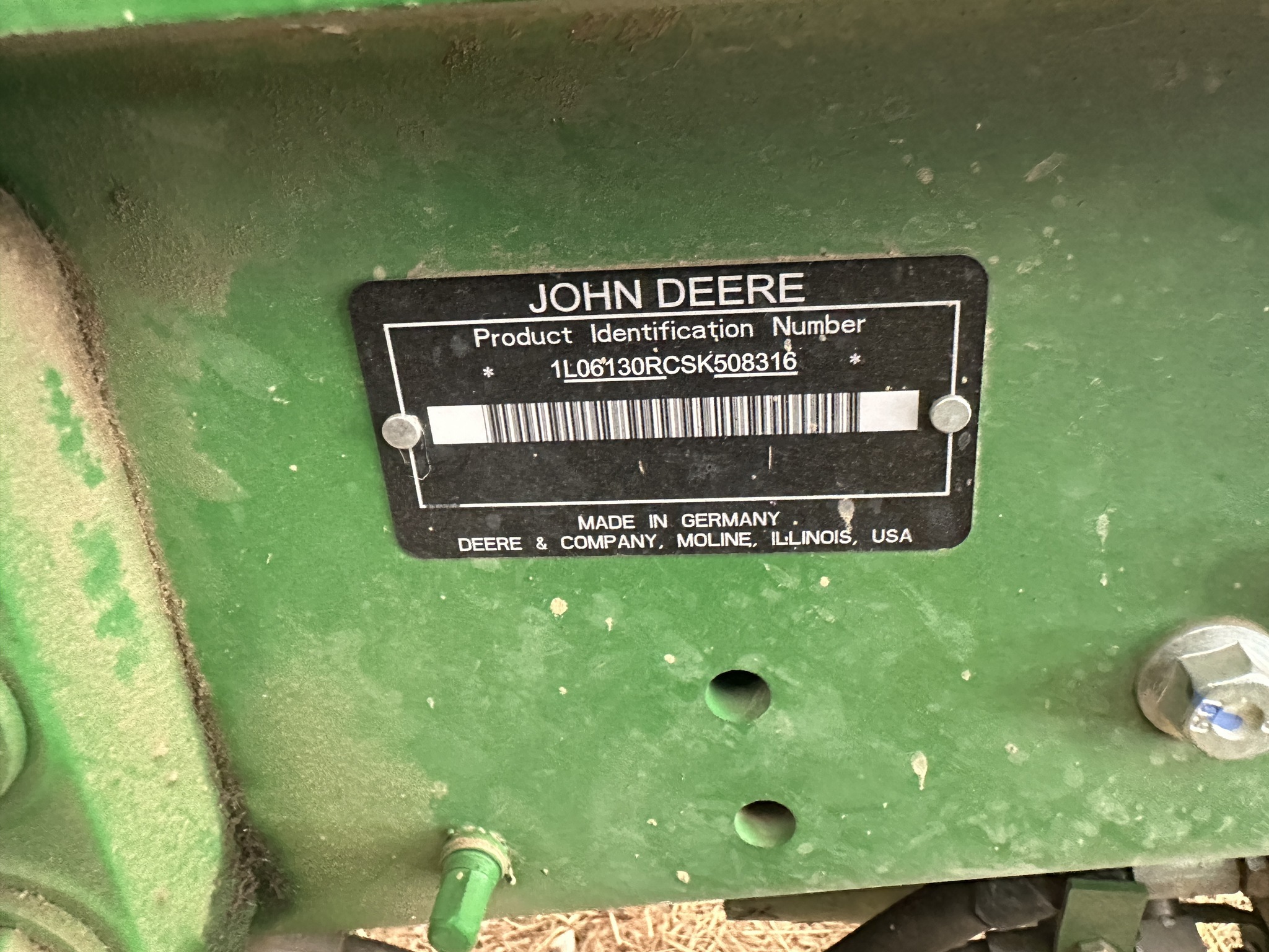 2025 John Deere 6R 130 Tractor