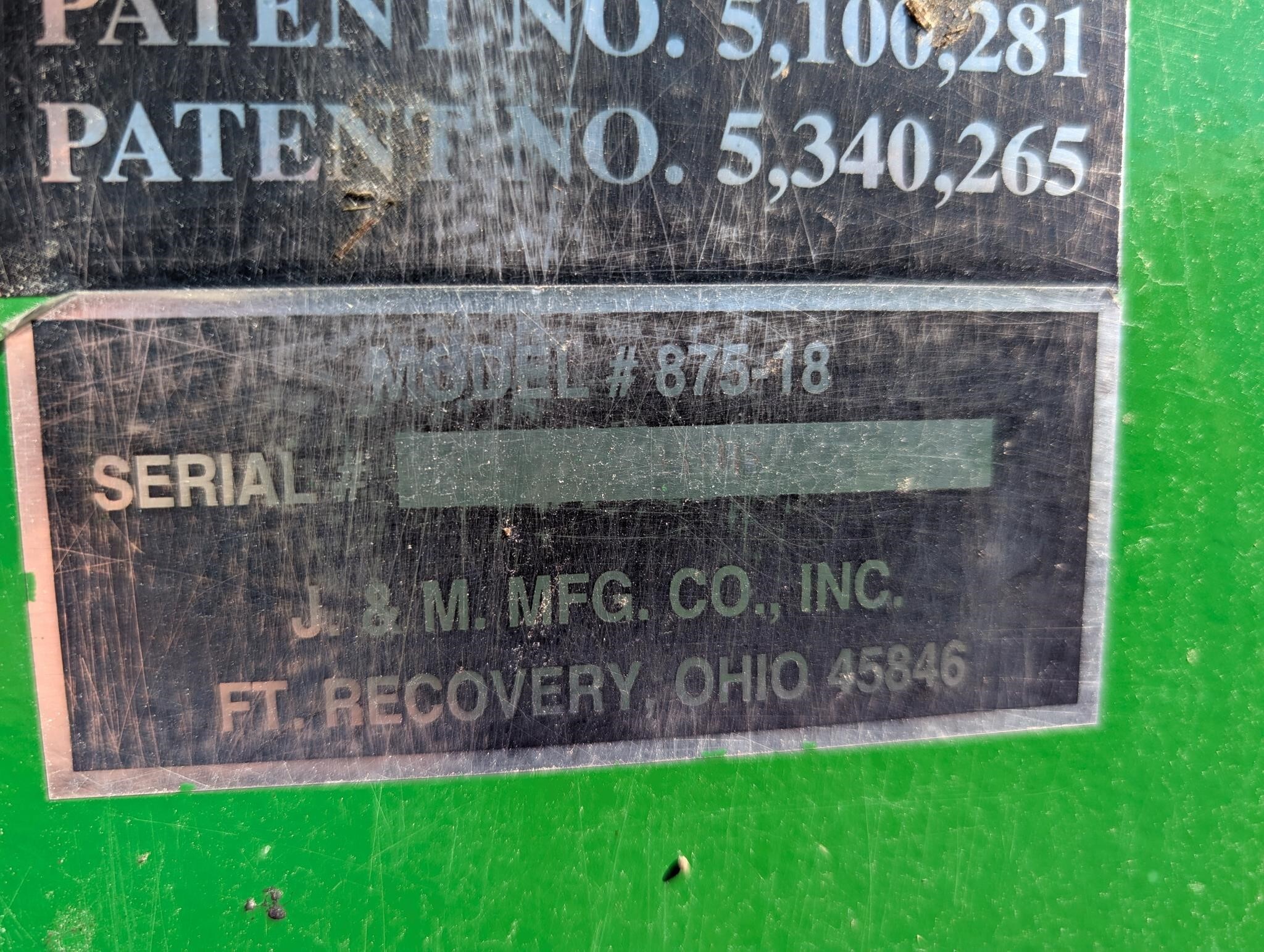  J&M 875-18 Grain Cart