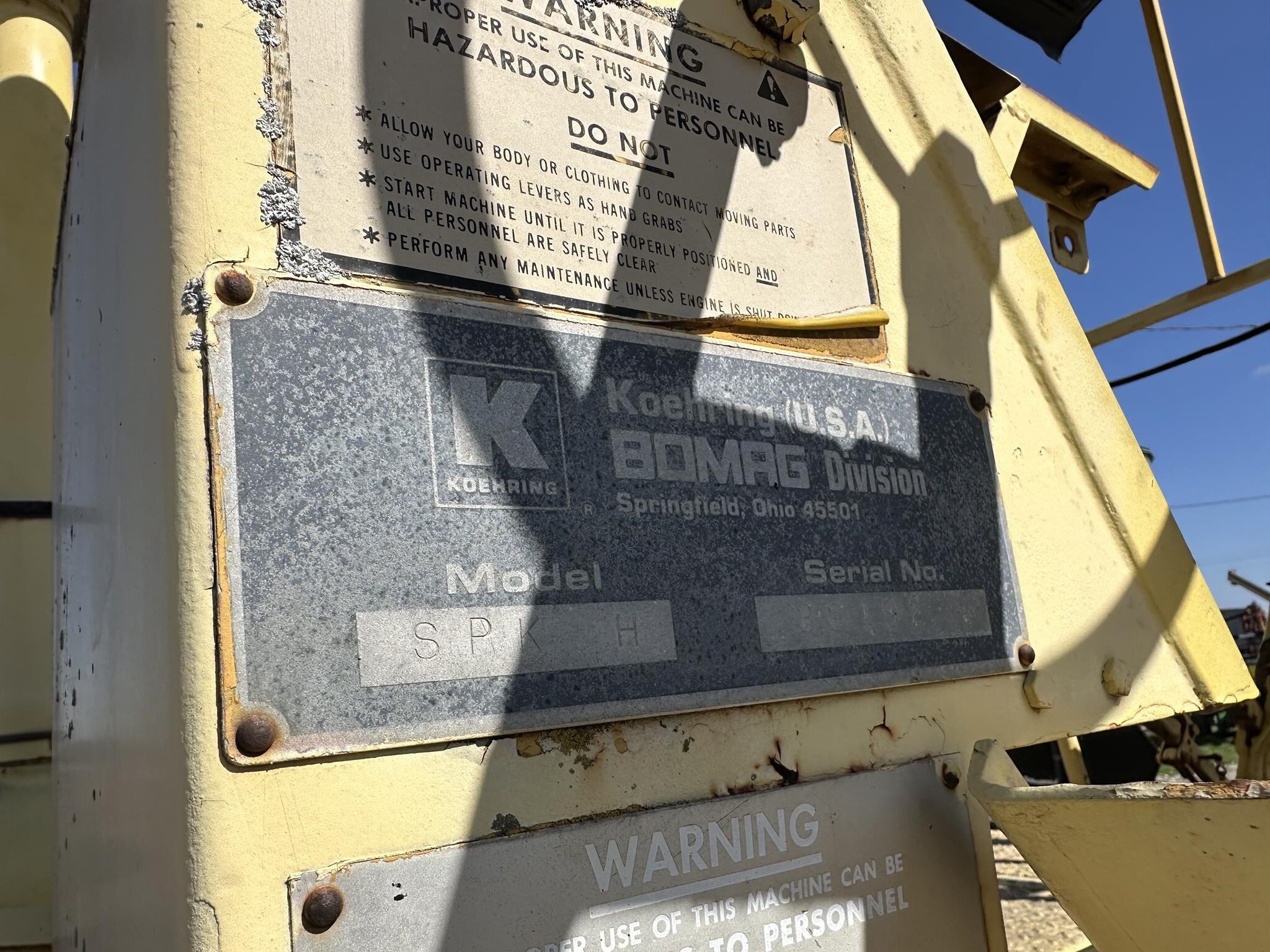  Koehring SPKH Compacting and Paving