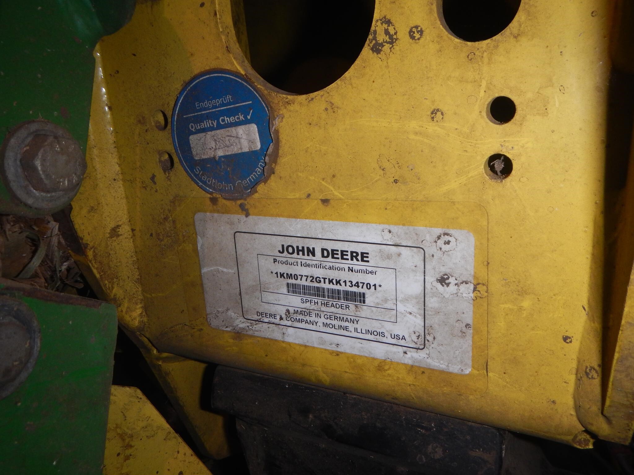 2019 John Deere 772 Corn Head