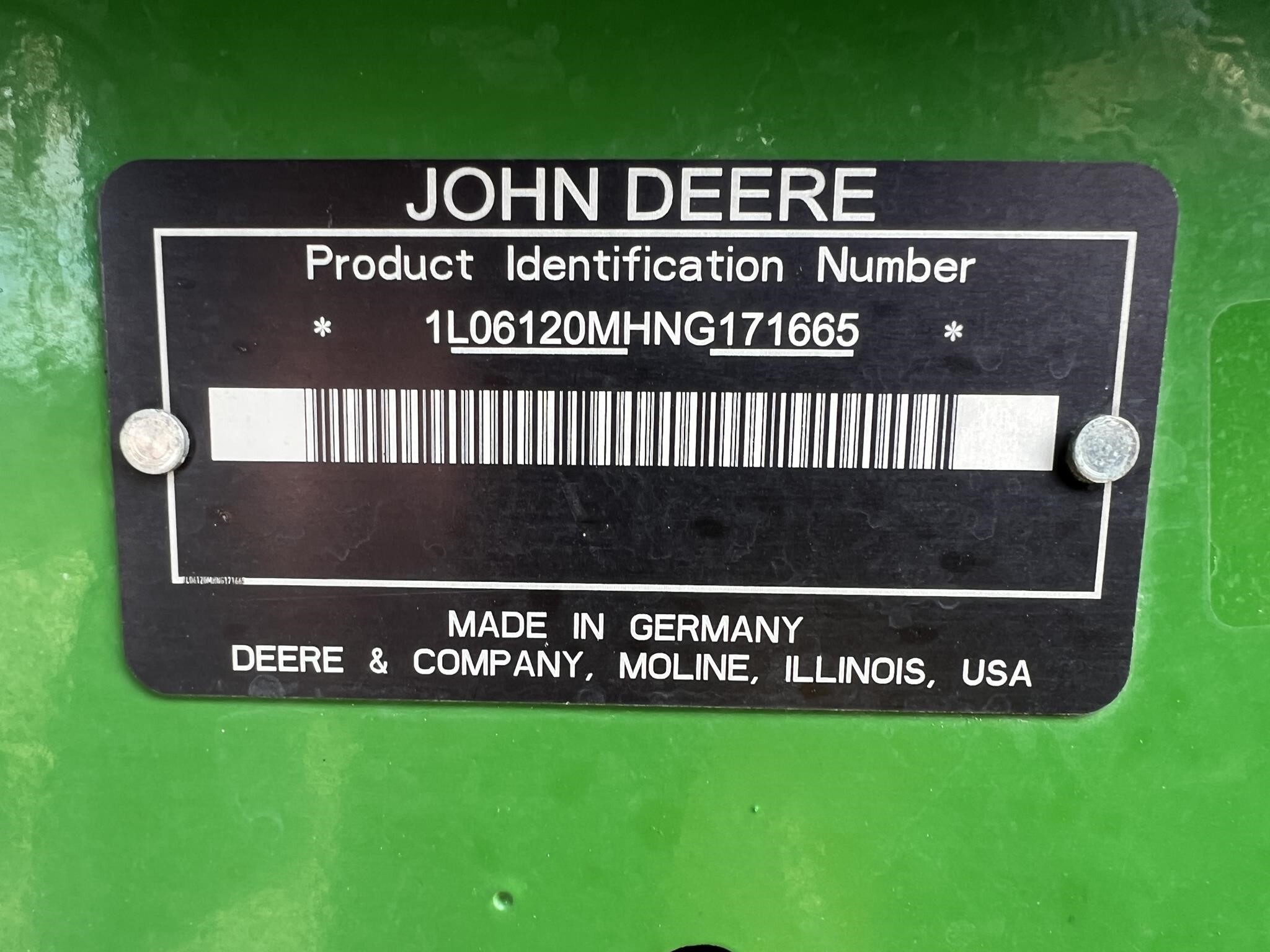 2023 John Deere 6120M Tractor