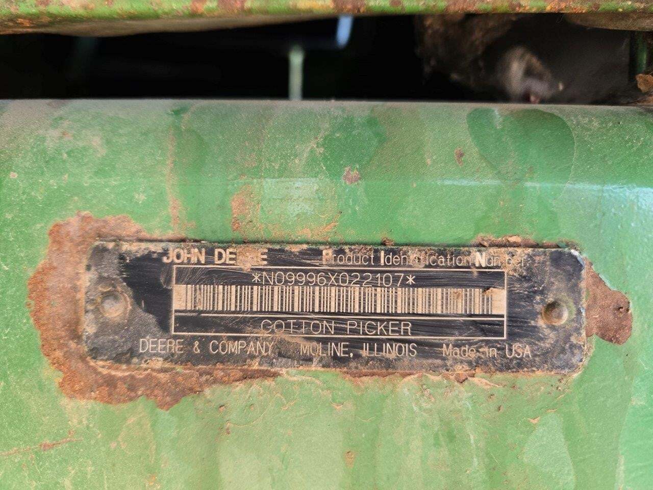 2007 John Deere 9996 Cotton Equipment