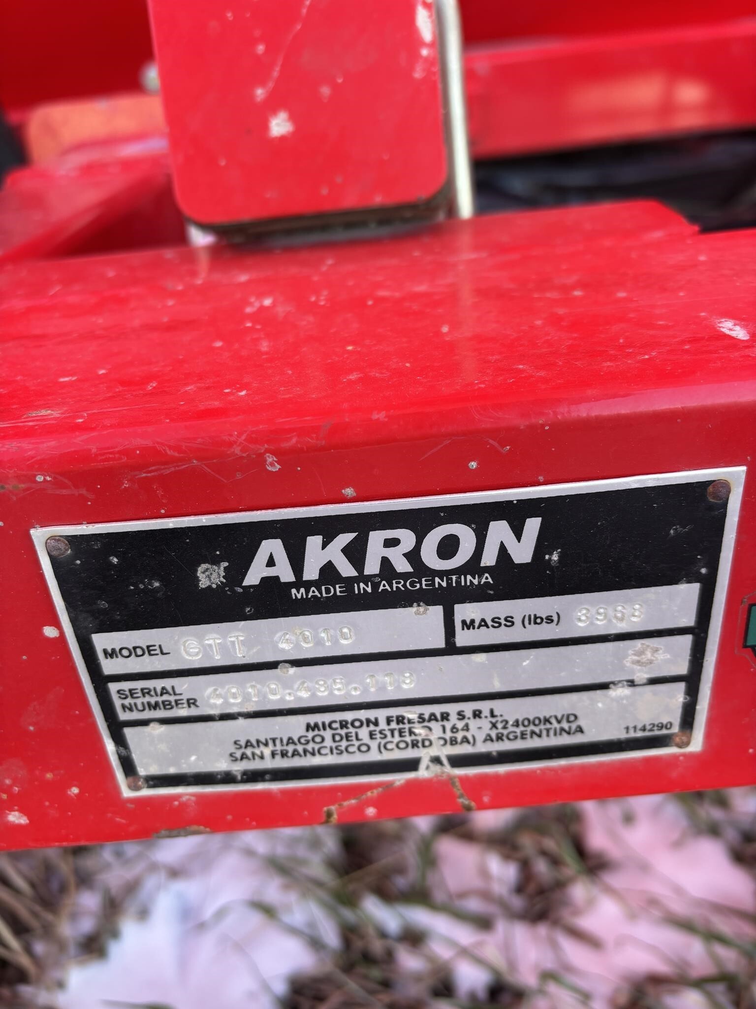 2018 Akron GTT4010 Grain Bagger