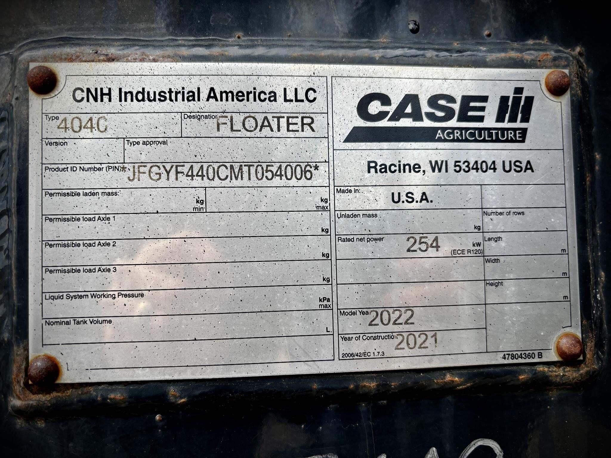 2022 Case IH TITAN 4040 Self-Propelled Sprayer