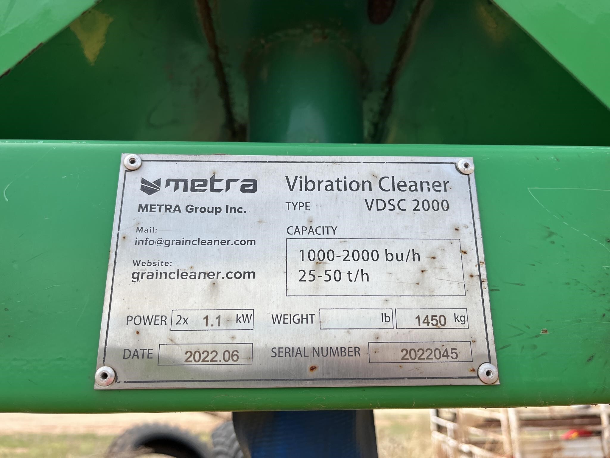  Metra ADS200 Grain Cleaner