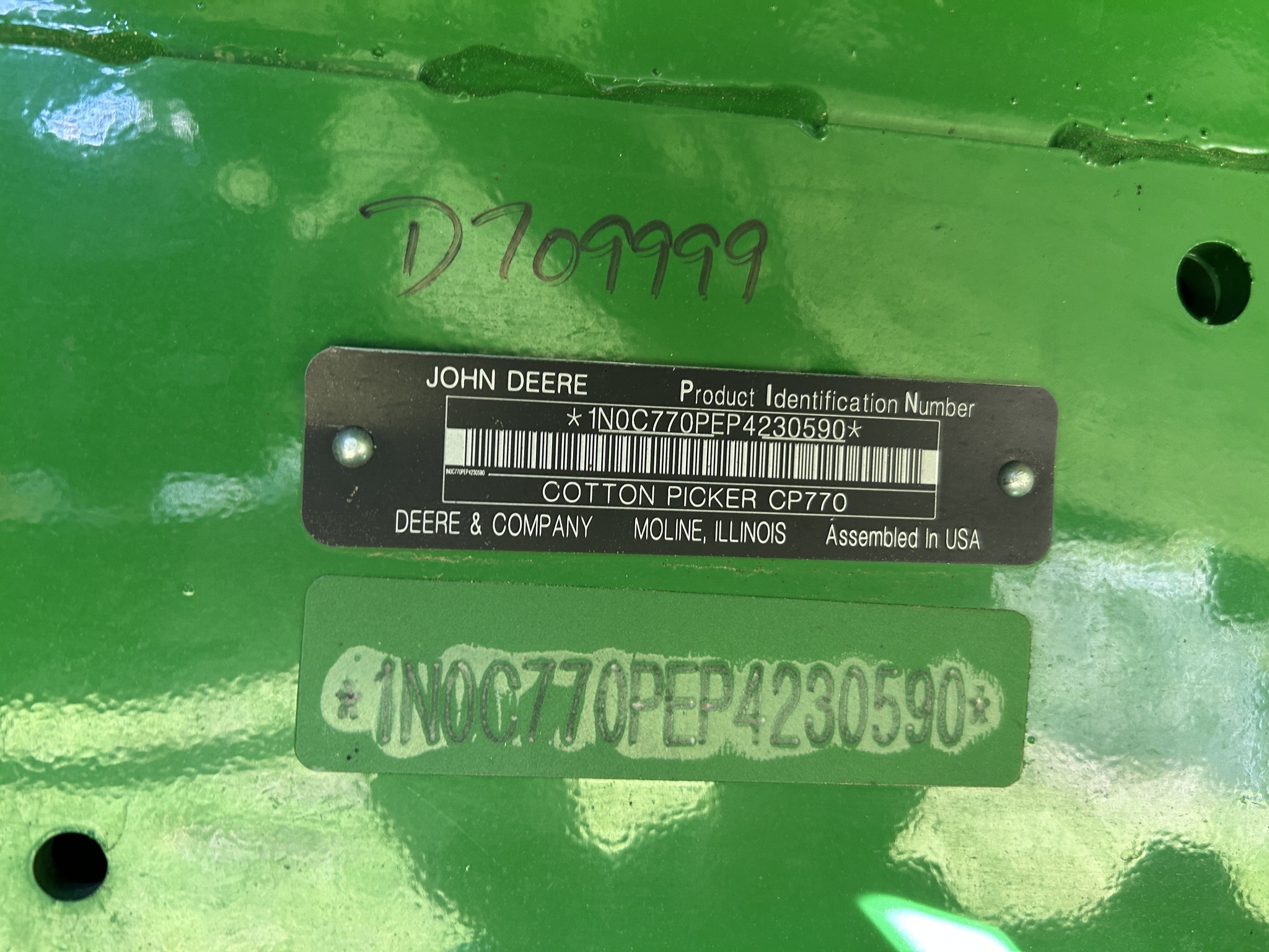 2023 John Deere CP770 Cotton Equipment
