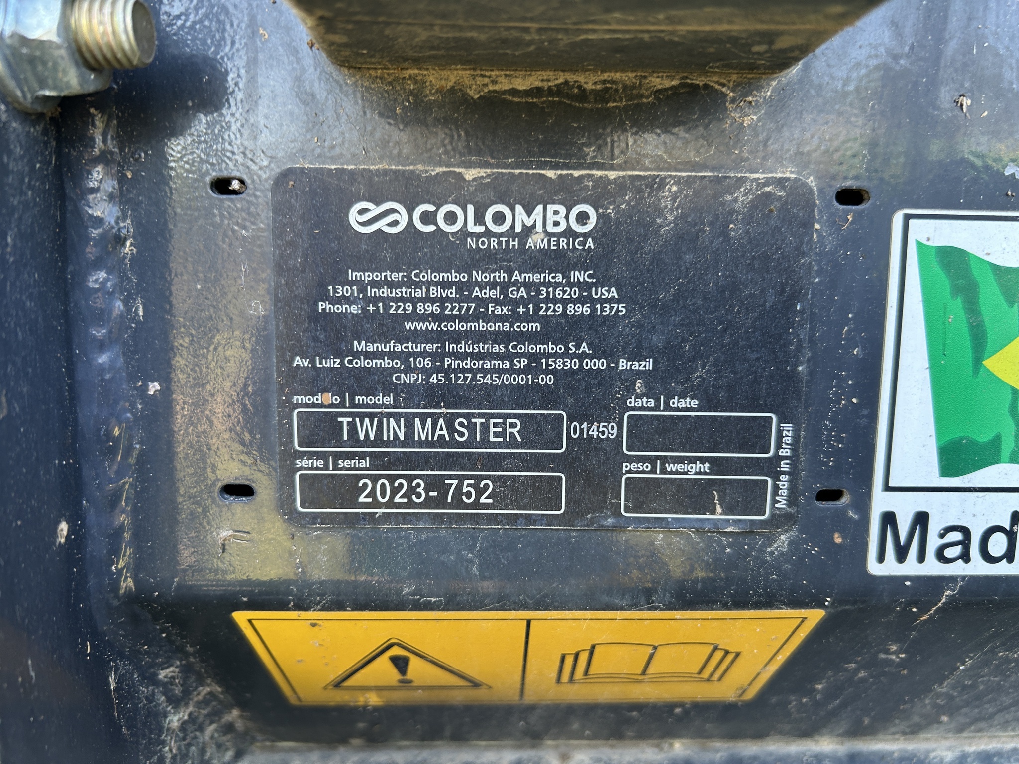 2023 Colombo Twin Master Peanut Equipment