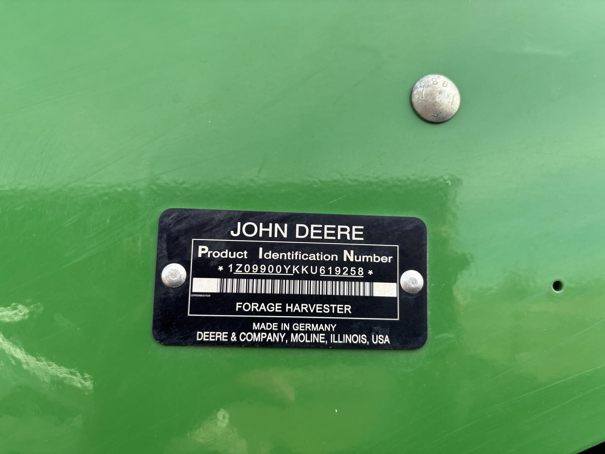 2019 John Deere 9900 Self-Propelled Forage Harvester